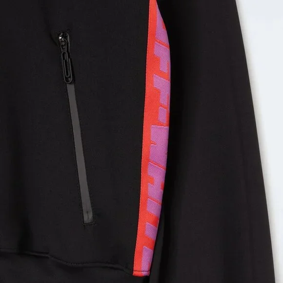 Off-White c/o Virgil Abloh Athleisure Logo-Band Track Jacket BlackPink XS SS '22